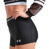 Shorts Donna Under Armour HeatGear Nero Bianco | NonSoloSport