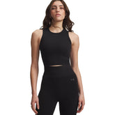 Canotta Donna Under Armour Seamless Cotton Nero | NonSoloSport