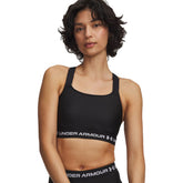 Bra Donna Under Armour HeatGear Crossback High Nero | NonSoloSport