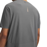 T-Shirt Uomo Under Armour Explor Trail Run Ultra Lightweight Grigio | NonSoloSport