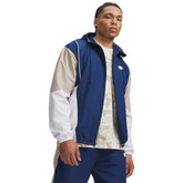 Giacca Uomo Under Armour Rival Woven Colorblock Blu Bianco | NonSoloSport