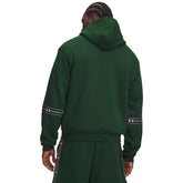 Felpa Uomo Under Armour Icon Fleece Taped Verde Bianco | NonSoloSport