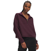 Maglia Donna Under Armour Unstoppable Fleece Bordeaux | NonSoloSport