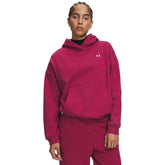Felpa Donna Under Armour Icon Fleece Rosso Scuro | NonSoloSport