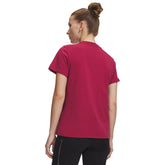 T-Shirt Donna Under Armour Icon Fleece Graphic Bordeaux | NonSoloSport