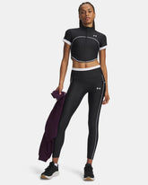 Leggings Donna Under Armour HeatGear Nero Bianco | NonSoloSport
