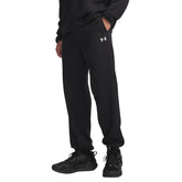 Pantalone Jogger Uomo Under Armour Fleece Nero Bianco | NonSoloSport