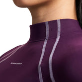 Maglia Donna Under Armour Motion Mock Viola Lilla | NonSoloSport
