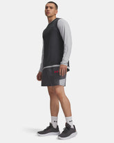 Shorts Uomo Under Armour Tech Utility Grigio Rosso | NonSoloSport