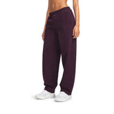 Pantalone Jogger Donna Under Armour Icon Fleece Relaxed Viola | NonSoloSport