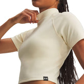T-Shirt Donna Under Armour Rival Rib Beige | NonSoloSport