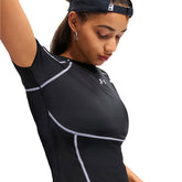 T-Shirt Donna Under Armour HeatGear Elite Nero Bianco | NonSoloSport