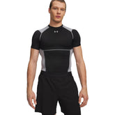 T-Shirt Uomo Under Armour HeatGear Elite Nero Grigio | NonSoloSport
