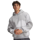 Felpa Uomo Under Armour Icon Fleece Printed Grigio Bianco | NonSoloSport