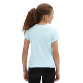 Vans T-Shirt Crop Logo Flowers Bambino Azzurro | NonSoloSport