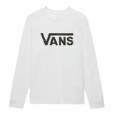 Vans T-Shirt Maniche Lunghe Logo Bambino Bianco Nero | NonSoloSport