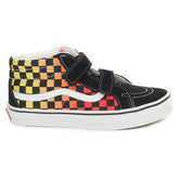 Vans Sk8-Mid Reissue Check Bambino Nero Arancione | NonSoloSport