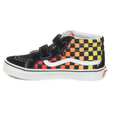 Vans Sk8-Mid Reissue Check Bambino Nero Arancione | NonSoloSport