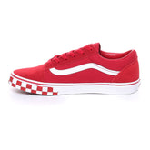 Vans Old Skool Check Bumper Bambino Rosso Bianco | NonSoloSport