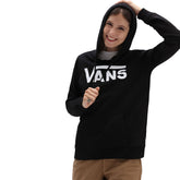 Vans Felpa Classic V Donna Nero Bianco | NonSoloSport