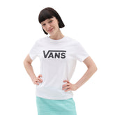 Vans T-Shirt Flying Logo Donna Bianco | NonSoloSport