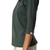 T-Shirt Donna What's Slim Manica 3-4 Verde | NonSoloSport