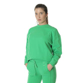 What's Felpa Ft Giro Donna Verde | NonSoloSport