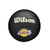 Pallone Basket Mini Wilson NBA Team Tribute LA Lakers Nero Bianco | NonSoloSport