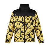 Giaccone Uomo Yes I Am Smile Reversibile Nero Giallo | NonSoloSport