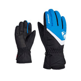Ziener Guanti da Sci Loriko Membrana Bambino Nero Blu | NonSoloSport